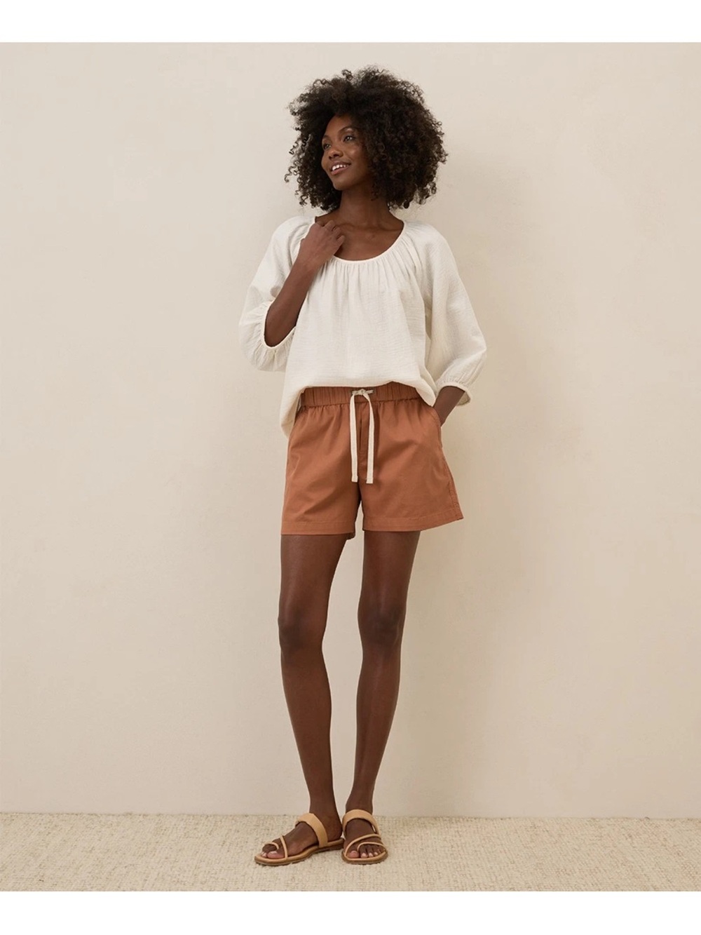 NEW IN BAG DRAWSTRING TWILL SHORTS FROM PACT